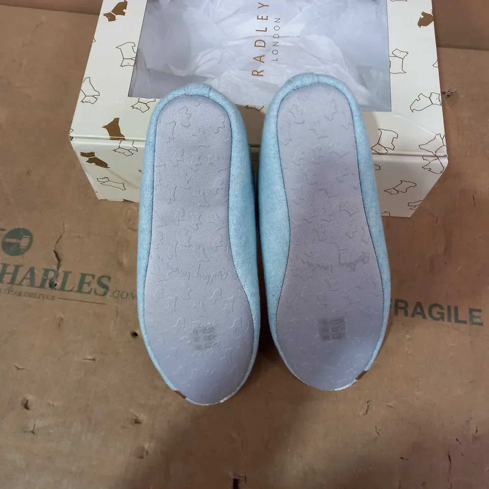 BOXED PAIR OF LONDON RADLEY LONDON SLIPPERS - SIZE 4