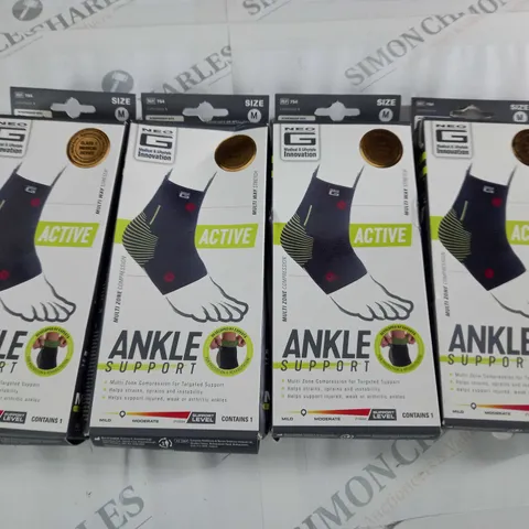 LOT OF 4 NEO G ANKLE SUPPORTS - ALL M