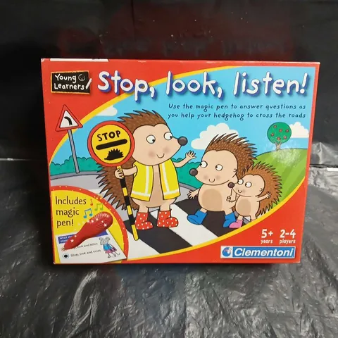 STOP, LOOK, LISTEN! BOARD GAME BY CLEMENTONI – BOXED, 5+, 2–4 PLAYERS