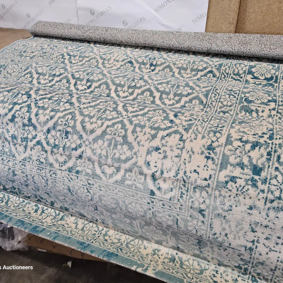 ULVERSTON TEAL RUG 120X190CM
