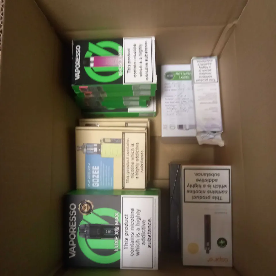APPROXIMATELY 20 BOXED E-CIGARETTES TO INCLUDE OXVA, VOOPOO, ASPIRE ETC 