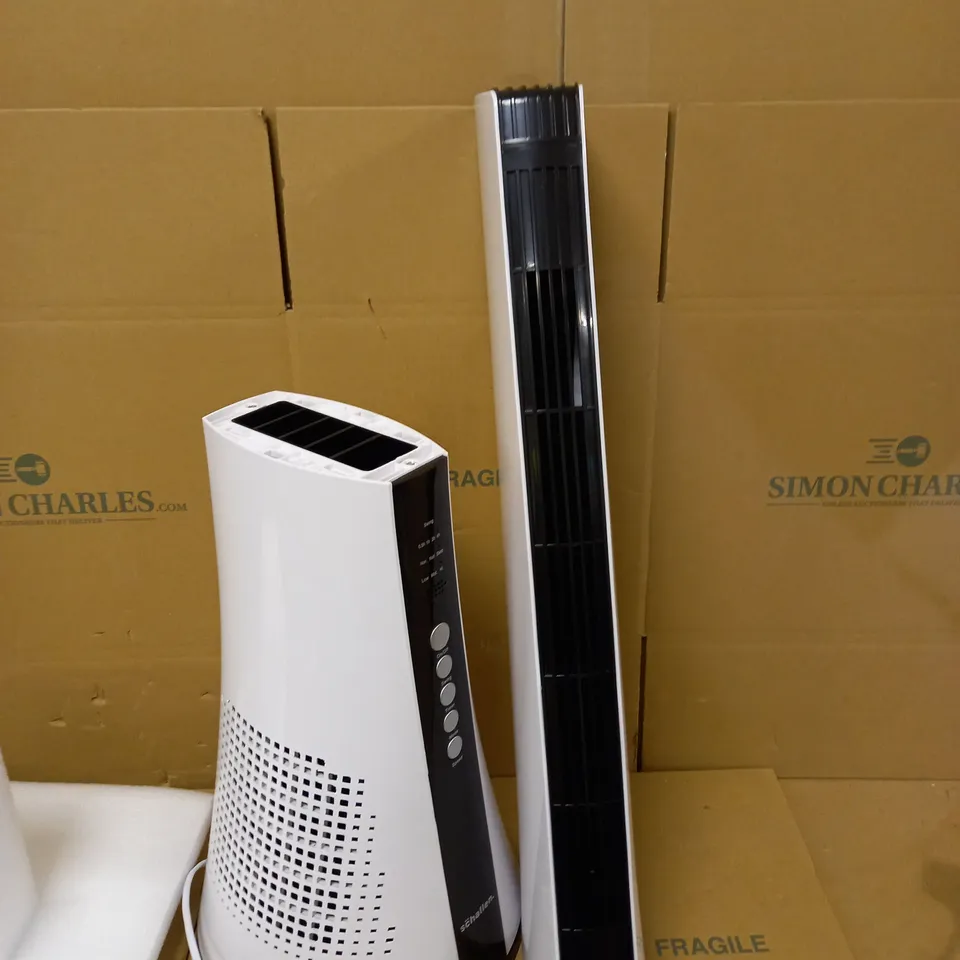 SCHALLEN OSCILLATING BLADELESS MODERN SLIMLINE TALL FLOOR STANDING TOWER FAN 
