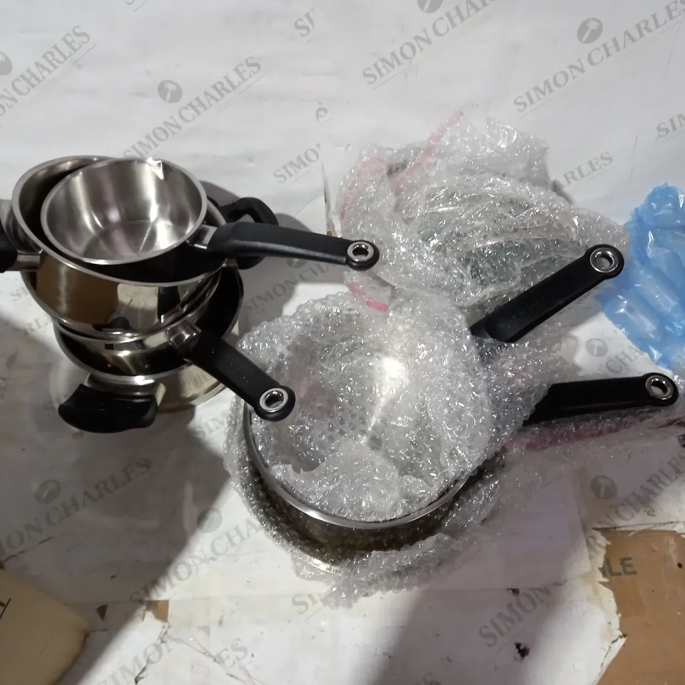 MORPHY RICHARDS STAINLESS STEEL PAN SET