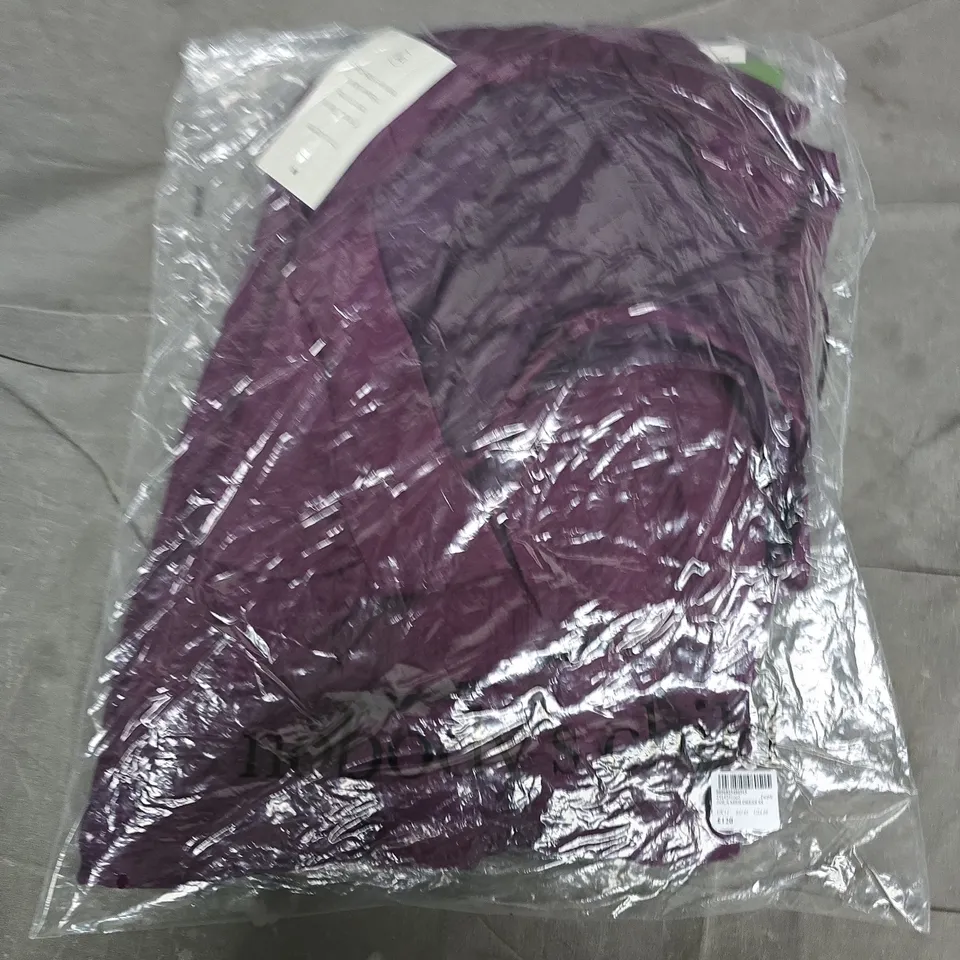 BAGGED ZOLA MIDI DRESS SS IN PURPLE - UK 14