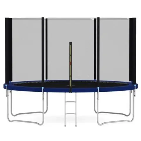 BOXED HEAVY DUTY 12' ABOVE GROUND TRAMPOLINE WITH SAFETY ENCLOSURE (2 BOXES)