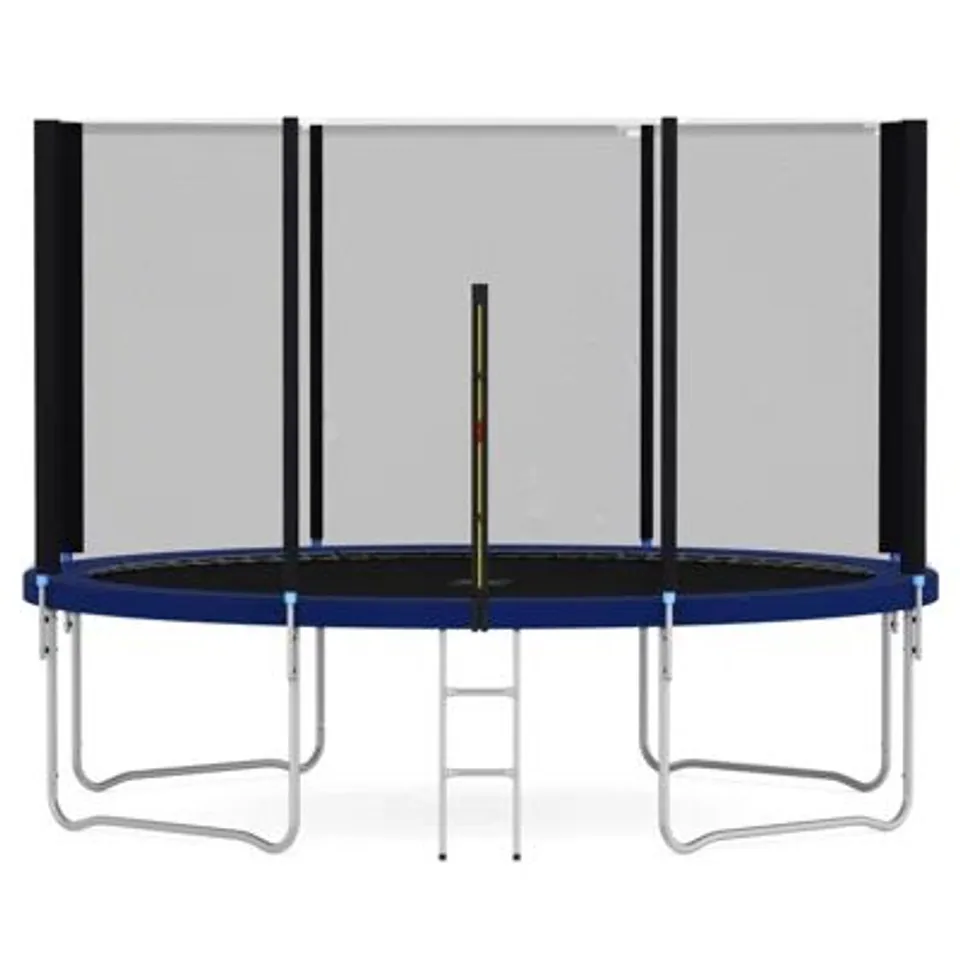 BOXED HEAVY DUTY 12' ABOVE GROUND TRAMPOLINE WITH SAFETY ENCLOSURE (2 BOXES)