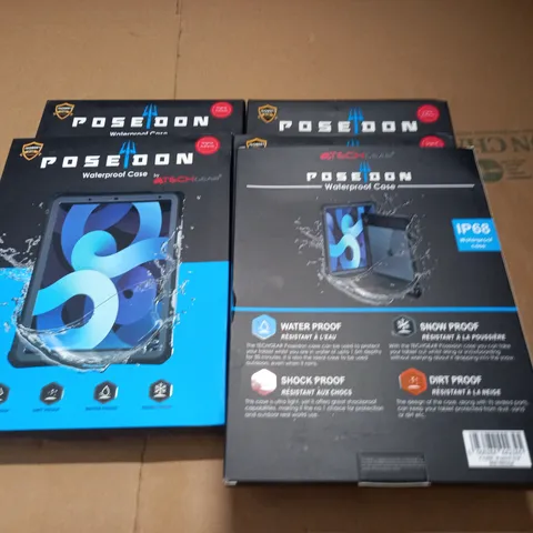LOT OF 5 TECH GEAR POSEIDON WATERPROOF CASES FOR IPAD AIR 4 10.9"