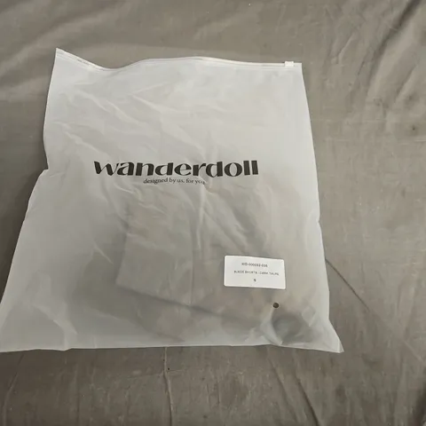 WANDERDOLL SUEDE GARMENT, DARK TAUPE, SIZE S