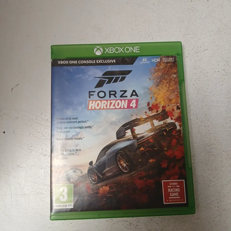 XBOX ONE GAME – FORZA HORIZON 4 (DISC IN CASE)