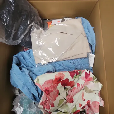 APPROXIMATELY 20 ASSORTED CLOTHING ITEMS IN VARIOUS SIZES, STYLES AND COLOURS