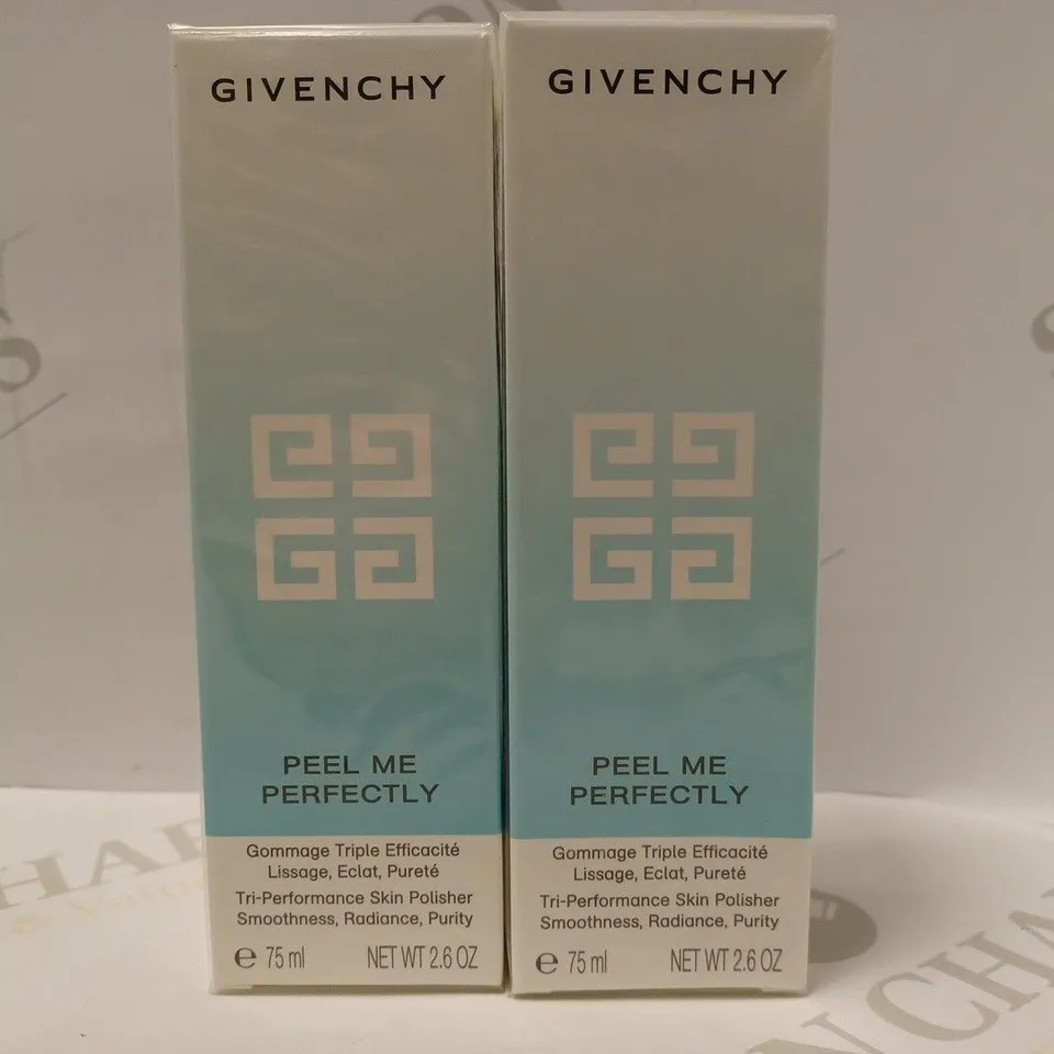 LOT OF 2 X 75ML GIVENCHY PEEL ME PERFECTLY SKIN POLISHER 