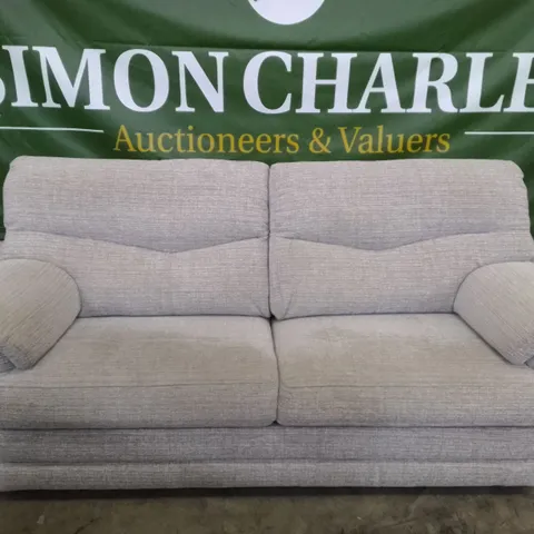 QUALITY DESIGNER G-PLAN STRATFORD 3 SEATER SOFA - LOOM SHALE FABRIC
