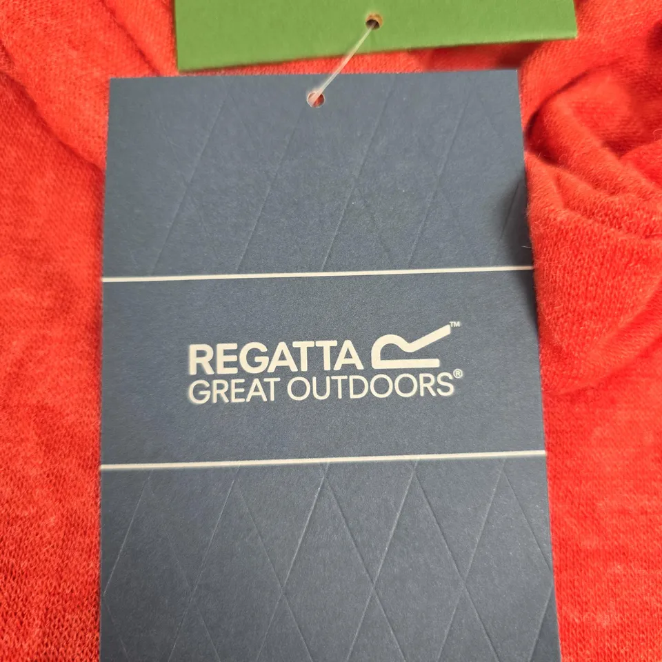 REGATTA GREAT OUTDOORS RED LONG-SLEEVE TOP – UK 10 (EU 36)