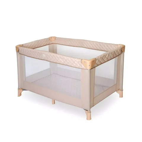 MY BABIIE BLUSH QUILTED TRAVEL COT