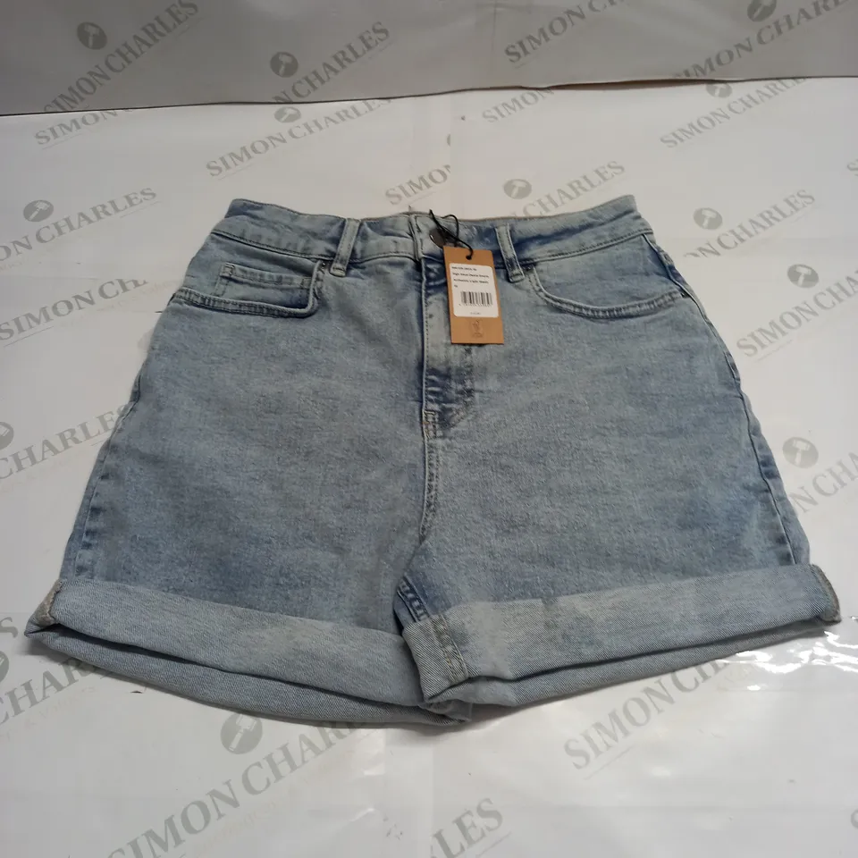 HUSH HIGH WAIST DENIM SHORTS - SIZE 10