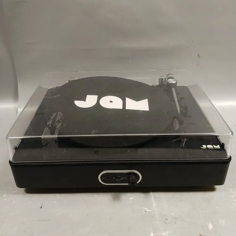 BOXED JAM SOUND STREAM+ BLUETOOTH ENABLED TURNTABLE IN BLACK	