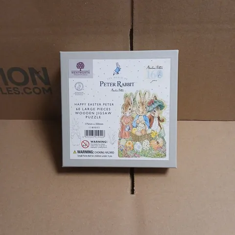 WENTWORTH WOODEN PUZZLES PETER RABBIT HAPPY EASTER PETER 