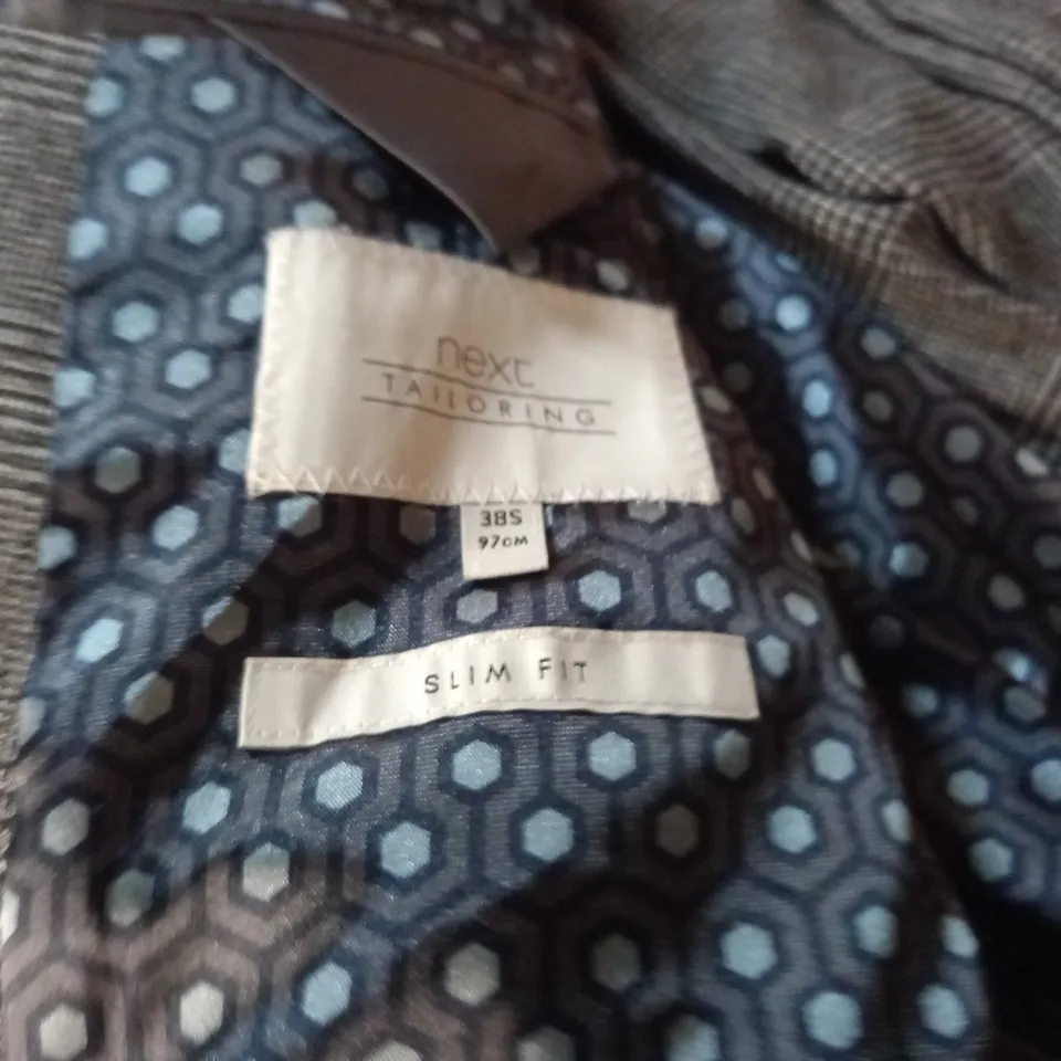 NEXT SLIM FIT JACKET AND TROUSERS - TROUSERS W32/L29 JACKET 38S