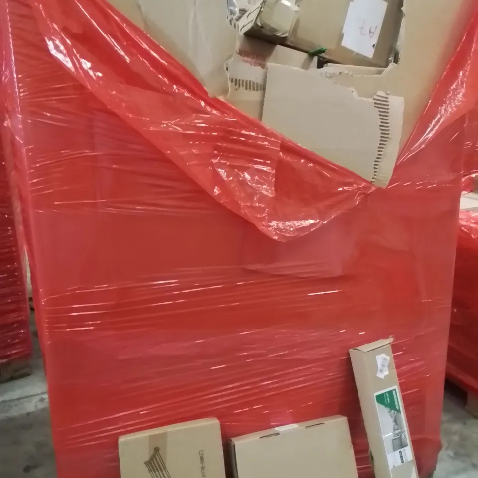 PALLET OF ASSORTED HOUSEHOLD GOODS AND PRODUCTS TO INCLUDE;LED LIGHT,PICTURE FRAMES,DISH RACK 