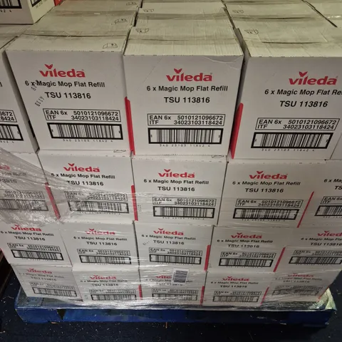 APPROXIMATELY 120 BOXES OF 6 MAGIC MOP FLAT REFILLS - COLLECTION ONLY