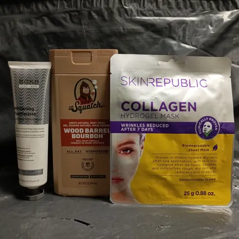 APPROXIMATELY 20 ASSORTED COSMETIC ITEMS TO INCLUDE DR SQUATCH, BOKA, ETC - COLLECTION ONLY