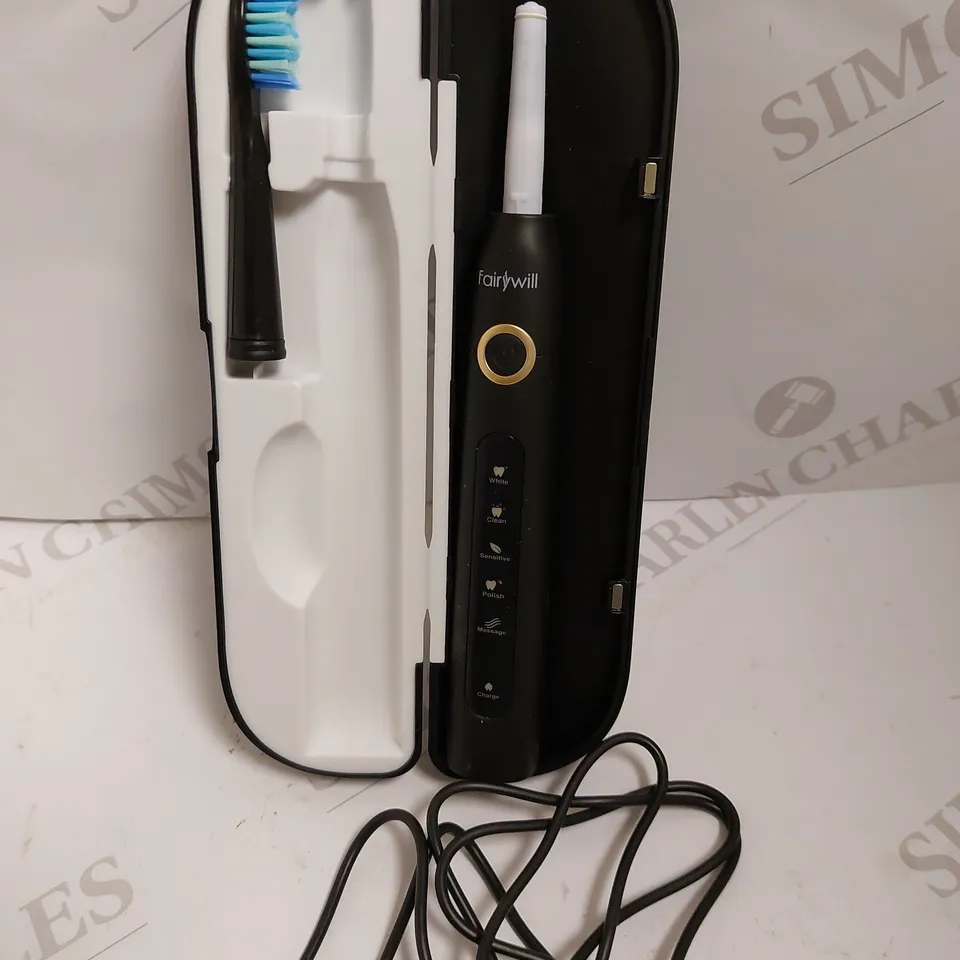FAIRYWILL SONIC ELECTRIC TOOTHBRUSH - BLACK