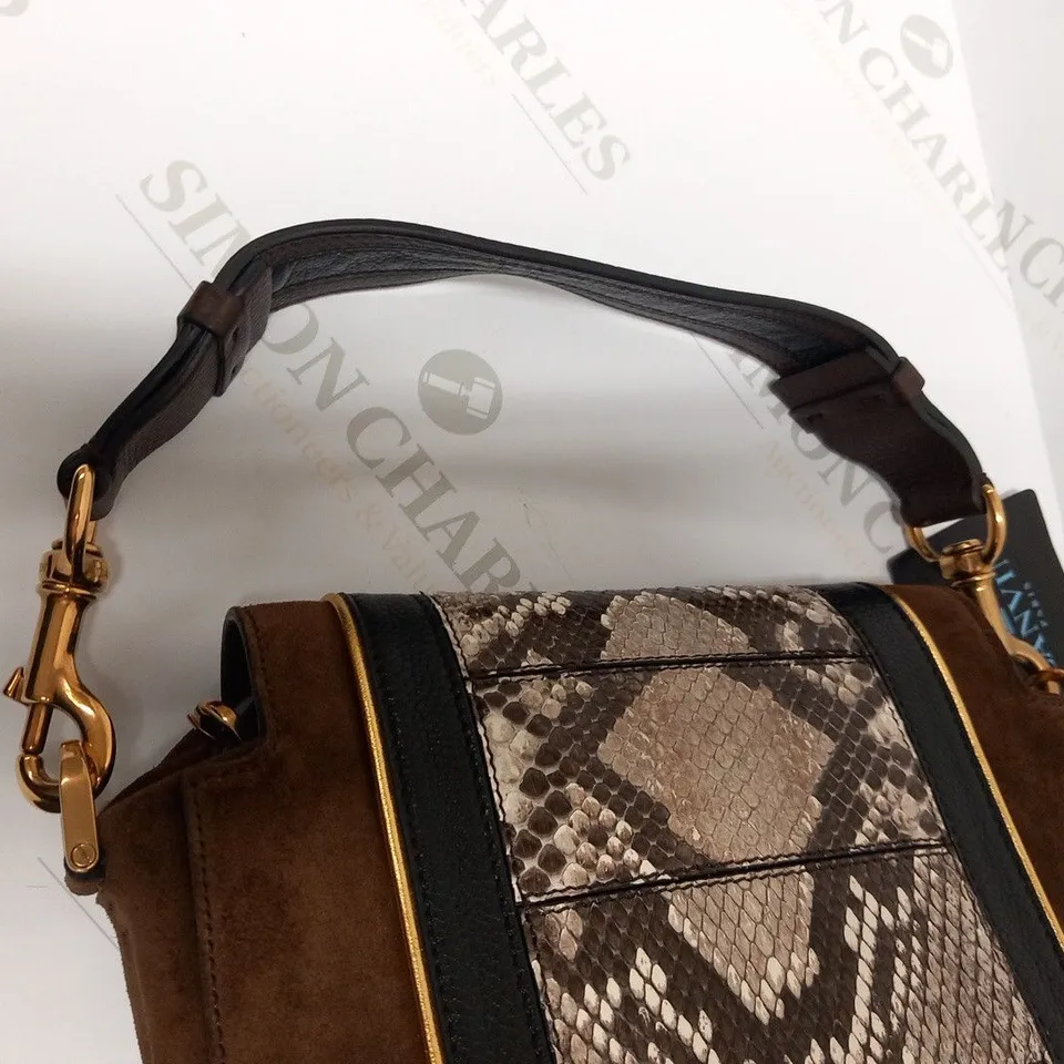 LANVIN PARIS SMALL RECTANGULAR BAG IN PYTHON 