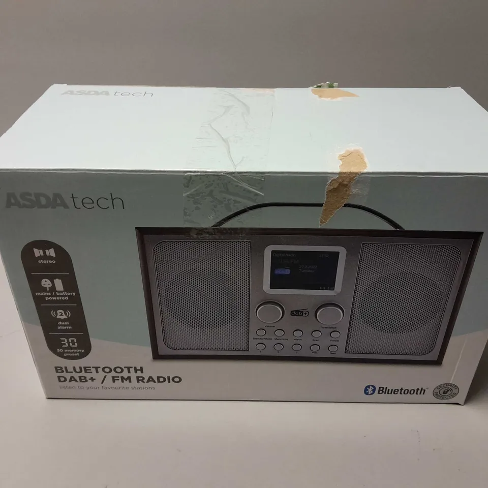 BOXED BLUETOOTH DAB+/FM RADIO