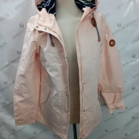 GELERT COAST JACKET IN DUSTY PINK - UK 12