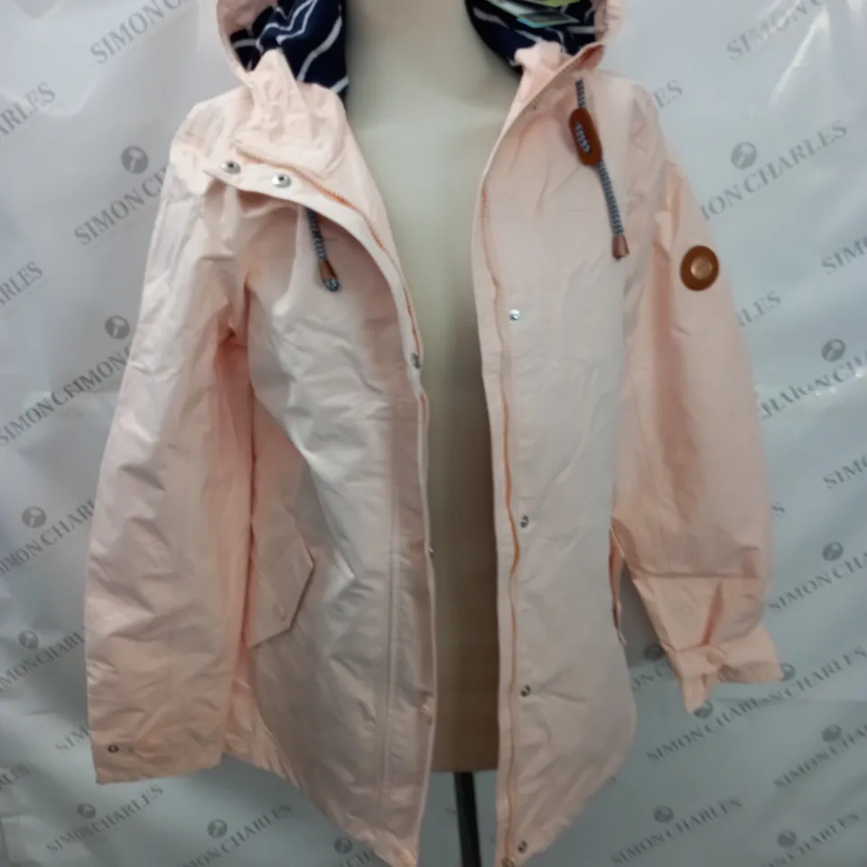 GELERT COAST JACKET IN DUSTY PINK - UK 12