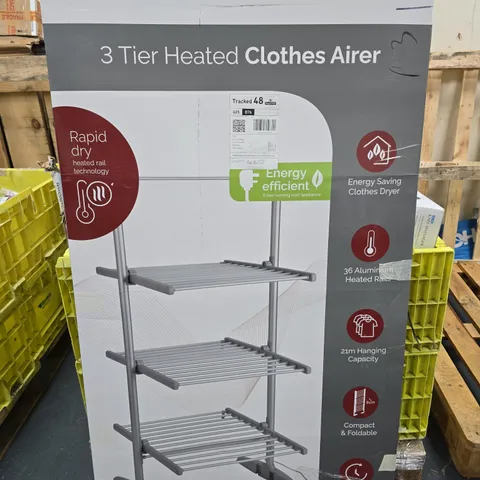 REDIFFUSION 3-TIER HEATED CLOTHES AIRER – BOXED
