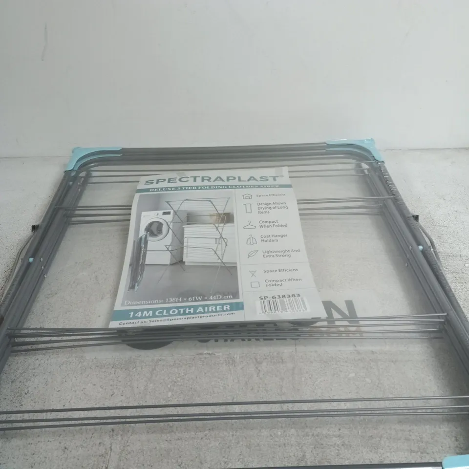 SPECTRAPLAST DELUXE 3-TIER FOLDING CLOTHES AIRER – BOXED
