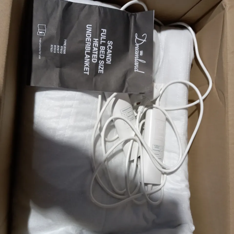 BOXED DREAMLAND SCANDI HEATED UNDERBLANKET SIZE UNSPEIFIED