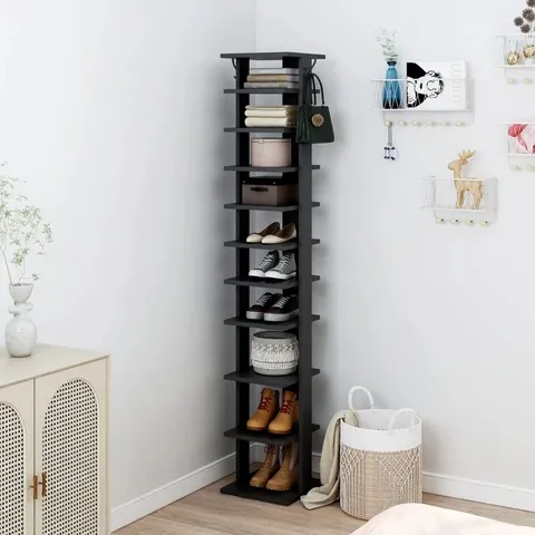 BOXED 10 PARIS SHOE RACK - BLACK