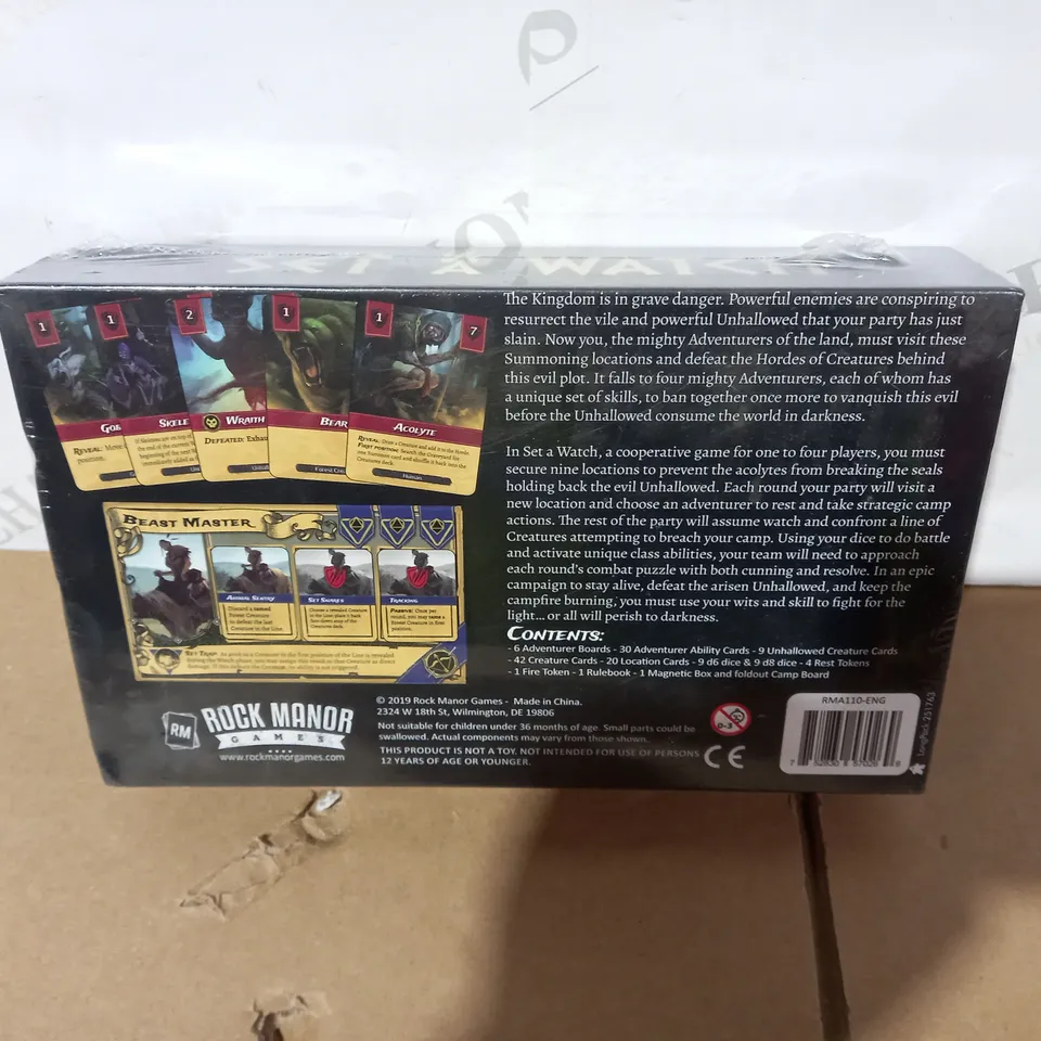 BOXED SEALED SET A WATCH A GAME BY TODD WALSH