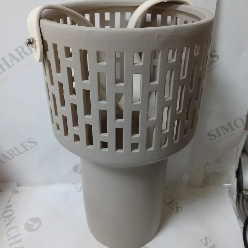 K BY KELLY HOPPEN CERAMIC LANTERN - TAUPE