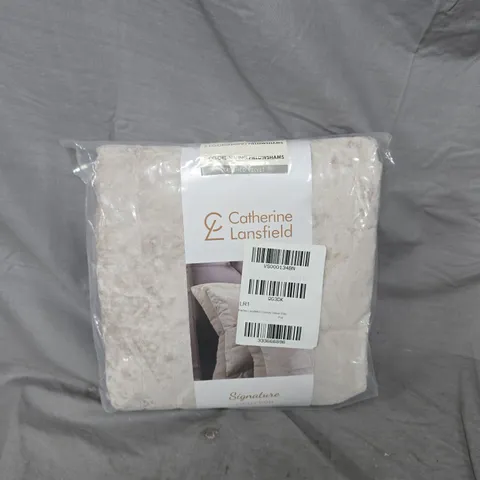 CATHERINE LANSFIELD SIGNATURE CRUSHED VELVET PILLOW SHAMS – PAIR