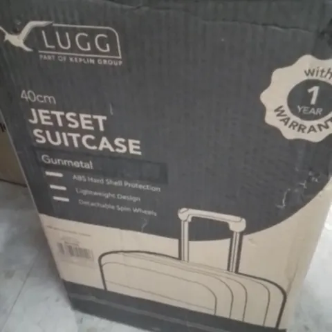 BOXED LUGG JETSET SUITCASE GUNMETAL