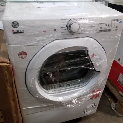 HOOVER HLEC8LG FREESTANDING 8kg CONDENSER TUMBLE DRYER - WHITE