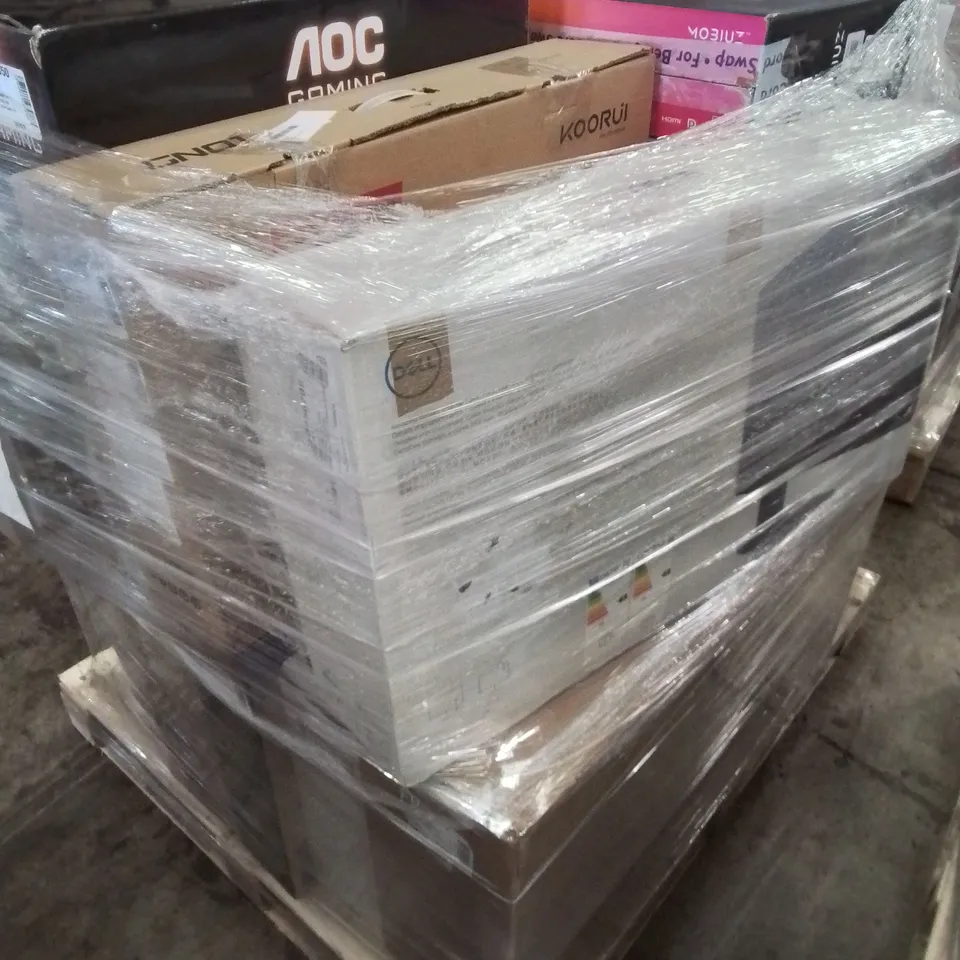 PALLET OF APPROXIMATELY 16 UNPROCESSED RAW RETURN MONITORS TO INCLUDE;