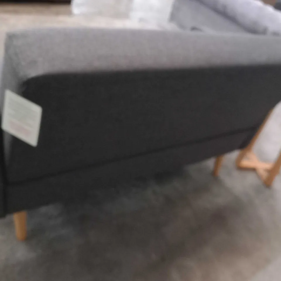 BRAND NEW RAMONA CHARCOAL BUTTON BACK TWO SEATER SOFA