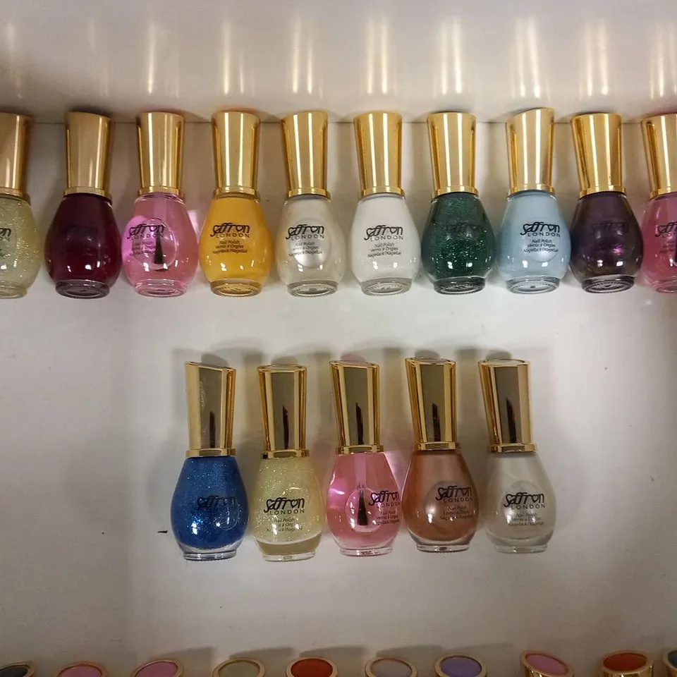 APPROXIMATELY 29 ASSORTED SAFFRON LONDON NAIL POLISH