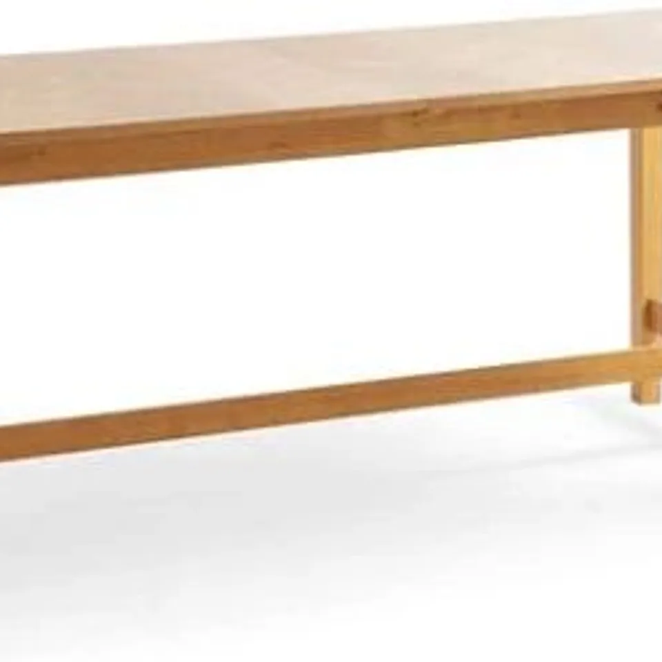 BOXED FREDERICK 8 SEATER RECTANGULAR EXTENDABLE DINING TABLE - OAK VENEER (1 BOX)