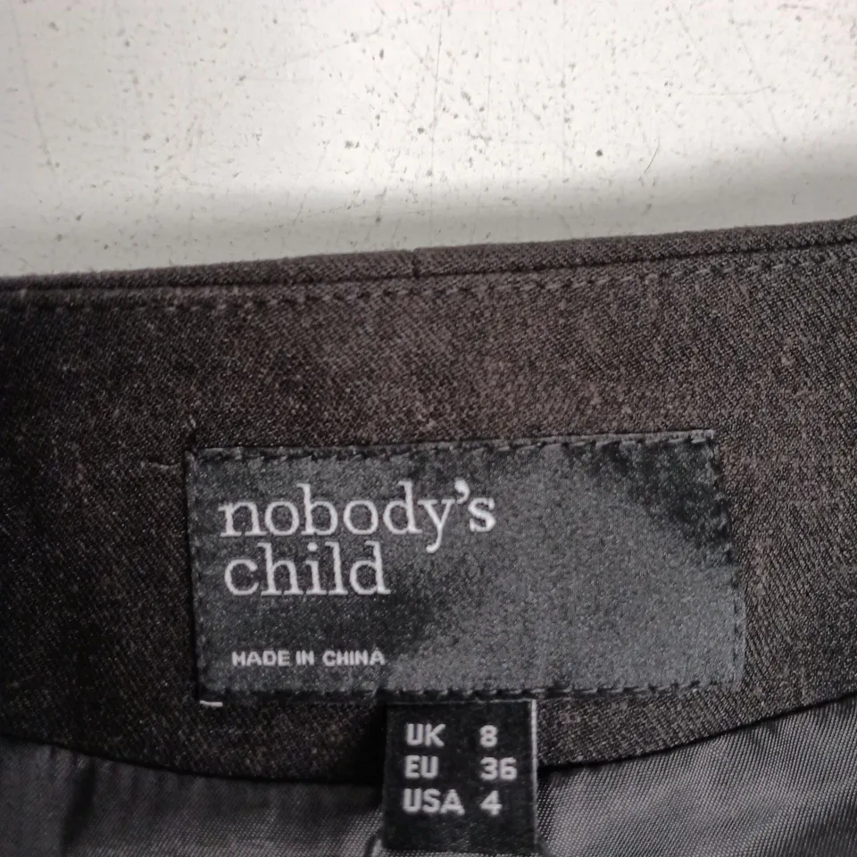 UK 8 NOBODY'S CHILD GREY TIE WAISTCOAT WITH FRONT BUTTONS