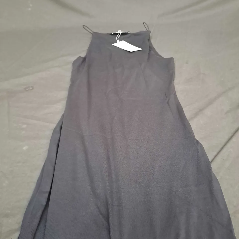 MNG DARK GREY STRECH DRESS - EUR XS