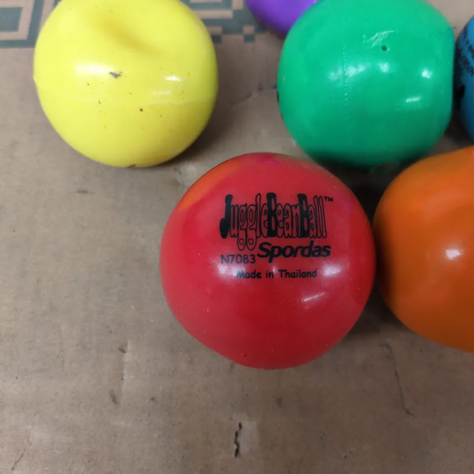 6 PACKS OF 6 SPORDAS JUGGLE BEANBALL (BRAND NEW)