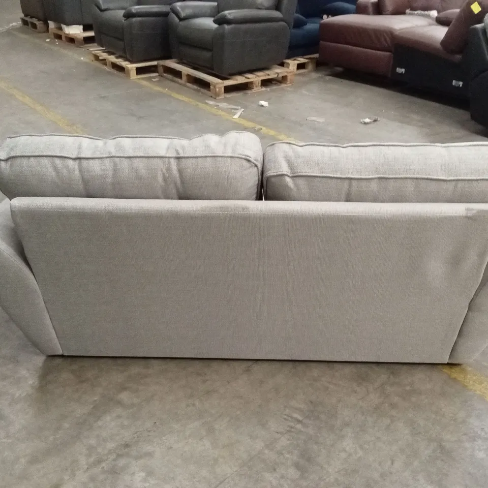 HALSTOW 2 SEATER FABRIC SOFA - SILVER RRP £729