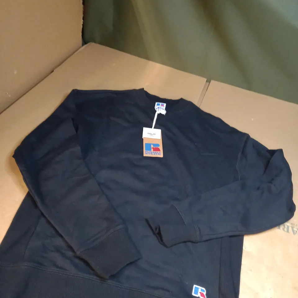 RUSSELL ATHLETIC BLACK JUMPER SIZE XS