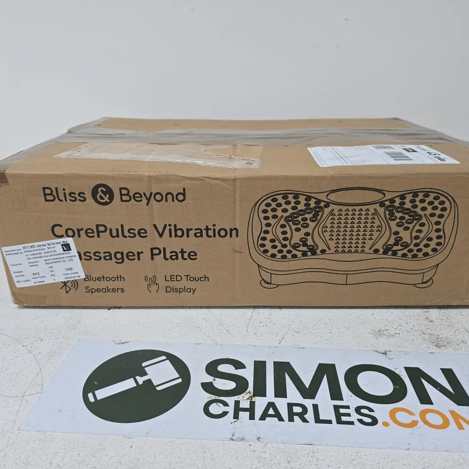 BLISS & BEYOND COREPULSE VIBRATION MASSAGE PLATE – BOXED
