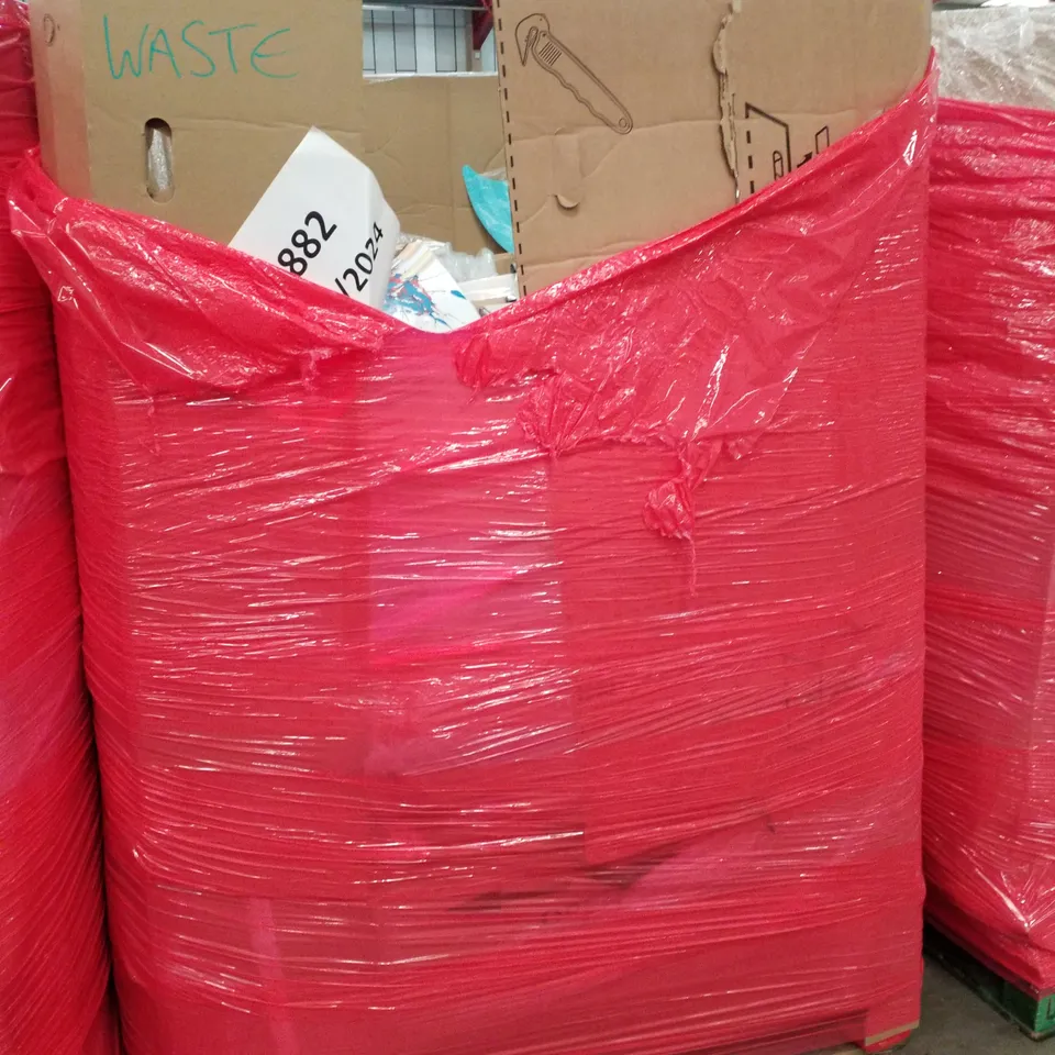 PALLET OF ASSORTED PRODUCTS INCLUDING PLAYPEN, BALANCE PAD, PAINTING BY NUMBERS, TAKEDOWN BOW, ROLLER BLINDS, FISHING ASSISTANT